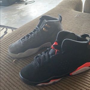 Grey 12’s size 5.5 90$     Infrared 6’s size 6 90$